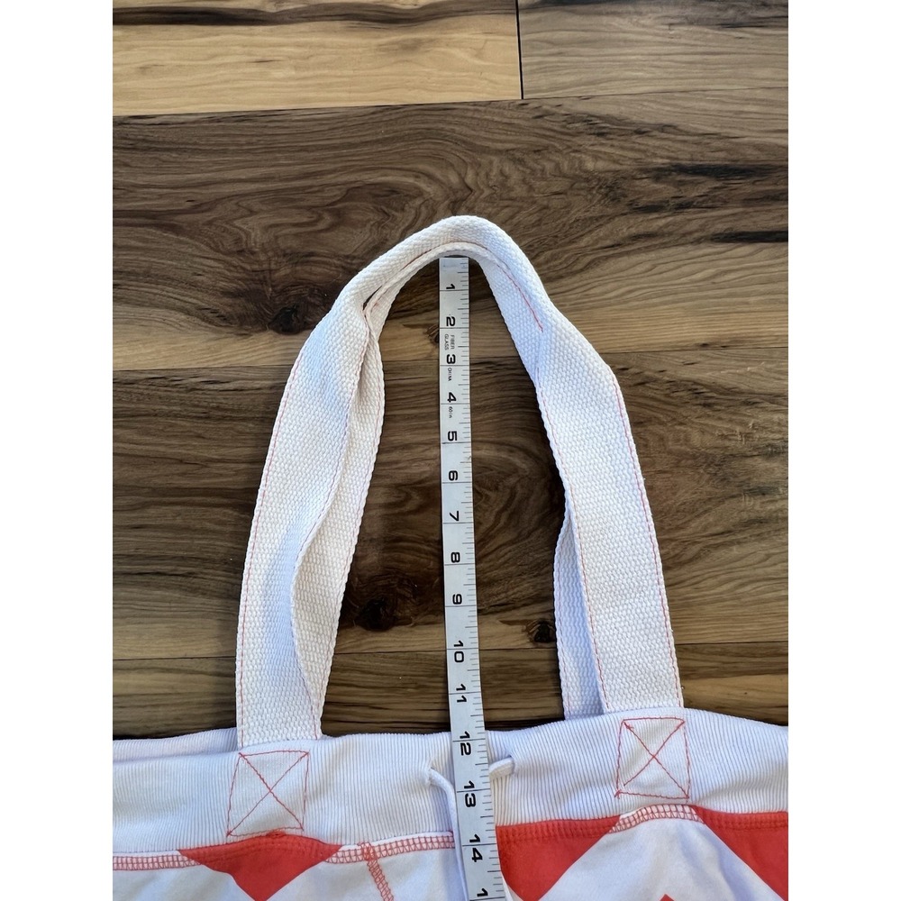 MV Sport Beachcomber Packable Tote Bag Coral White Cotton Beach Pool Bag Travel - Picture 5 of 8